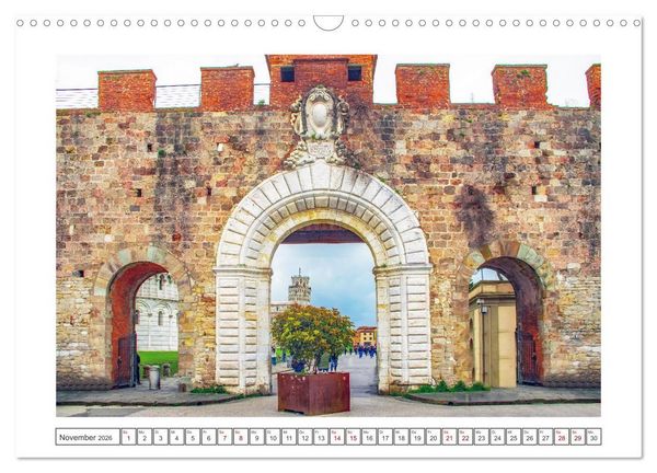 Produktbild: Pisa - wundersch&ouml;nes Reiseziel (Wandkalender 2026 DIN A3 quer), CALVENDO Monatskalender