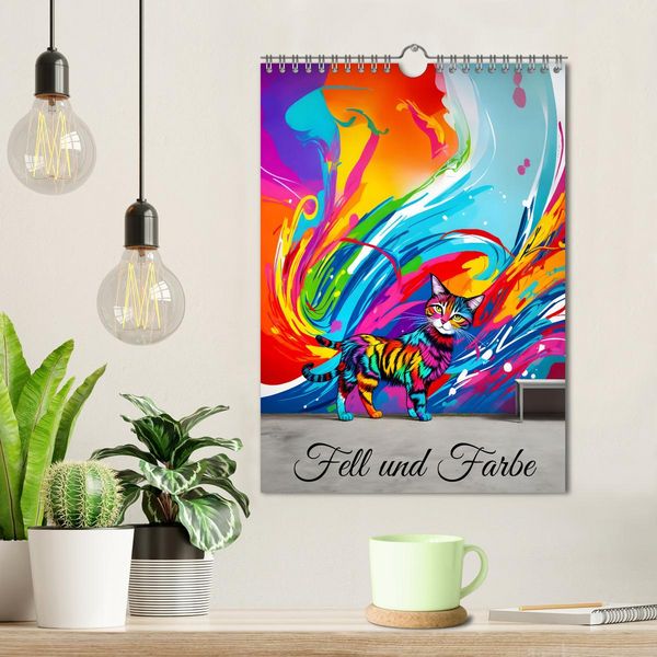 Produktbild: Fell und Farbe (Wandkalender 2026 DIN A4 hoch), CALVENDO Monatskalender