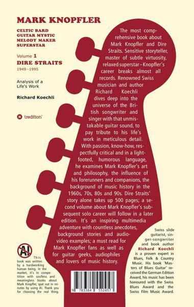 Produktbild: Mark Knopfler (Volume 1, Dire Straits) – the real 500-page book