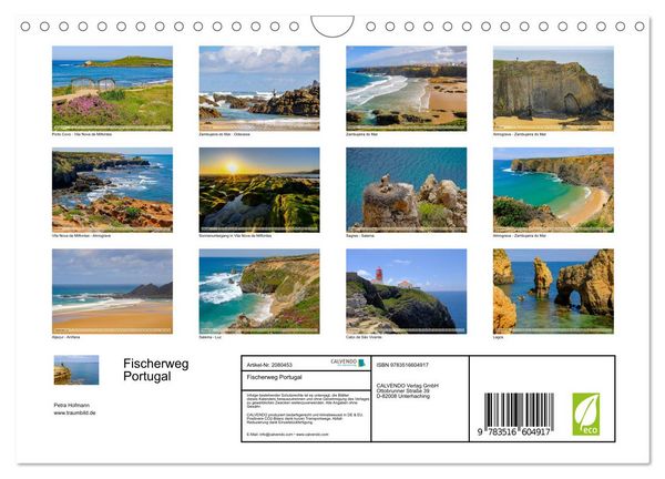 Produktbild: Fischerweg Portugal (Wandkalender 2026 DIN A4 quer), CALVENDO Monatskalender