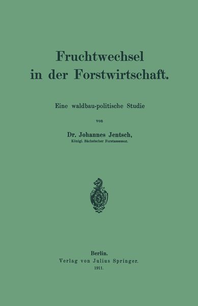 Produktbild: Fruchtwechsel in der Forstwirtschaft