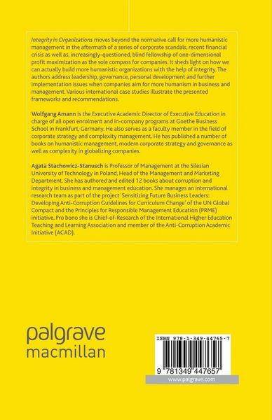 Produktbild: Integrity in Organizations