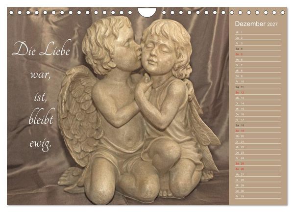 Produktbild: Engel - Die Worte der Liebe (Wandkalender 2027 DIN A4 quer), CALVENDO Monatskalender