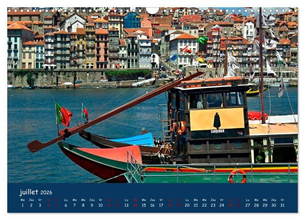 Produktbild: Porto - ville color&eacute;e sur le Douro (Calendrier mural 2026 DIN A3 vertical), CALVENDO calendrier mensuel