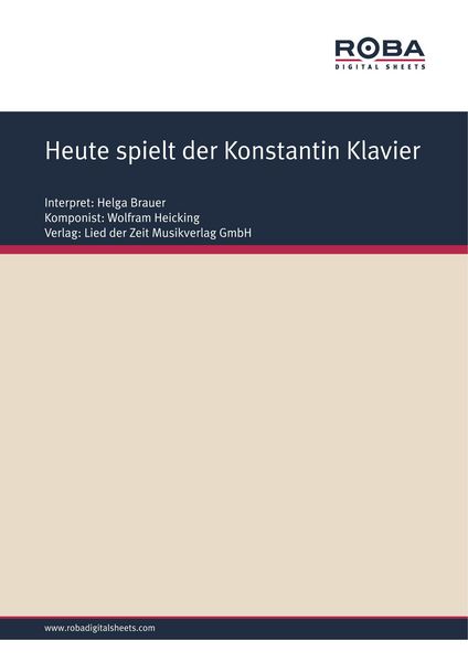 Produktbild: Heute spielt der Konstantin Klavier