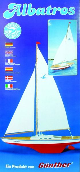 Produktbild: Paul G&uuml;nther 1814 - Segelboot Albatros, Segeljacht 77 x 89 cm