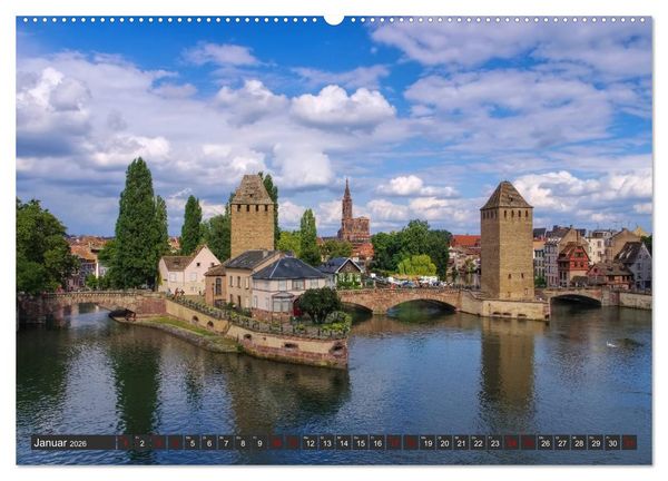 Produktbild: Elsass - Zwischen Rhein und Vogesen (Wandkalender 2026 DIN A2 quer), CALVENDO Monatskalender