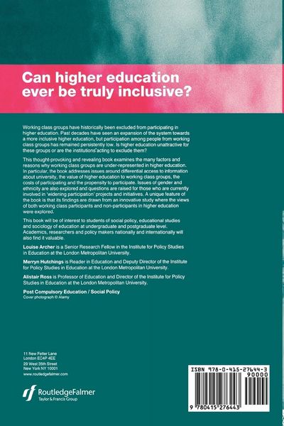 Produktbild: Higher Education and Social Class