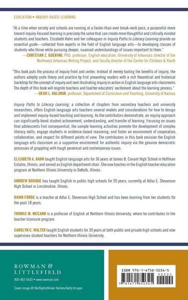 Produktbild: Inquiry Paths to Literacy Learning