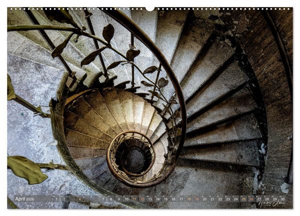 Produktbild: Lostplaces Stille Orte II (hochwertiger Premium Wandkalender 2026 DIN A2 quer), Kunstdruck in Hochglanz