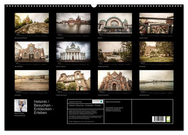 Produktbild: Helsinki / Besuchen - Entdecken - Erleben (Wandkalender 2026 DIN A2 quer), CALVENDO Monatskalender
