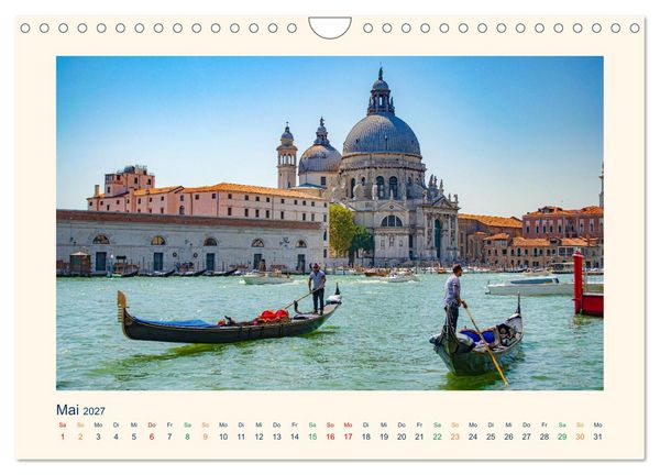 Produktbild: Venedig, die zeitlos Elegante (Wandkalender 2027 DIN A4 quer), CALVENDO Monatskalender