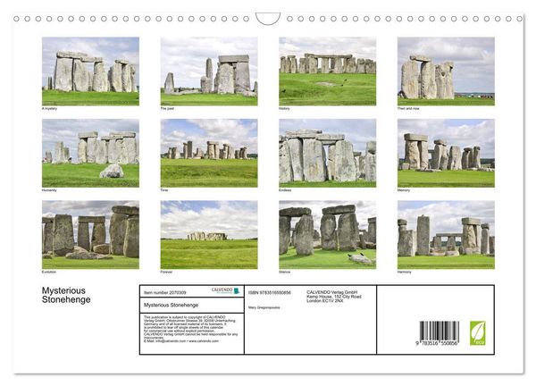 Produktbild: Mysterious Stonehenge (Wall Calendar 2026 DIN A3 landscape), CALVENDO 12 Month Wall Calendar