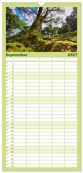 Produktbild: Familienplaner 2027 - Azoreninsel S&atilde;o Miguel mit 5 Spalten (Wandkalender, 21 x 45 cm) CALVENDO