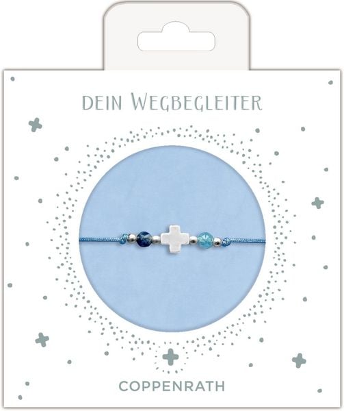 Produktbild: Armband - Perlenarmband mit Kreuzanh&auml;nger