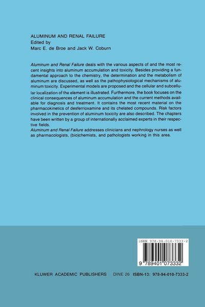 Produktbild: Aluminum and renal failure