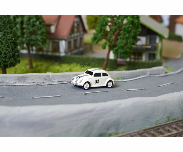 Produktbild: Carson Modellsport 500504153 VW Beetle Rallye 1:87 RC Modellauto Elektro Stra&szlig;enmodell inkl. Akku, Ladeger&auml;t und Senderbatterien