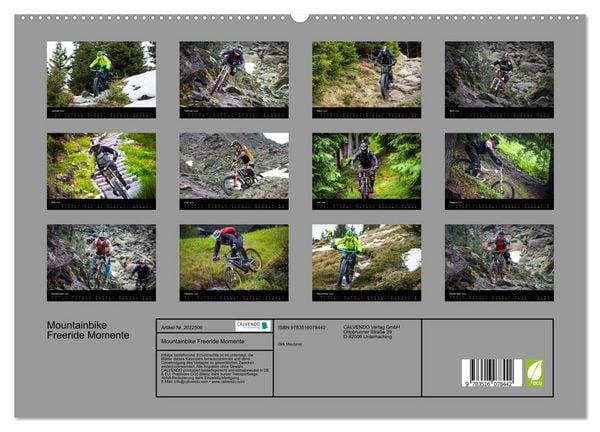 Produktbild: Mountainbike Freeride Momente (hochwertiger Premium Wandkalender 2026 DIN A2 quer), Kunstdruck in Hochglanz