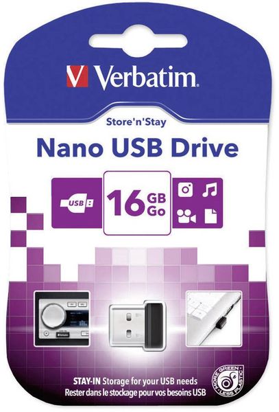 Produktbild: VERBATIM USB 2.0 Drive 16GB Nano