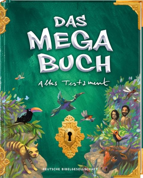 Produktbild: Das Megabuch - Altes Testament. Bibelgeschichten Altes Testament. Von der Sch&ouml;pfungsgeschichte bis hin zu Abraham und Moses. Kinderbibel ab 8 im modernen Gewand, mit Spielen und R&auml;tseln