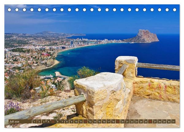 Produktbild: Costa Blanca - Die wei&szlig;e K&uuml;ste Spaniens (Tischkalender 2026 DIN A5 quer), CALVENDO Monatskalender