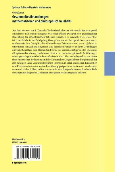 Produktbild: Gesammelte Abhandlungen mathematischen und philosophischen Inhalts