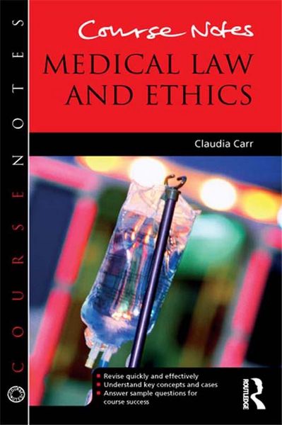 Produktbild: Course Notes: Medical Law and Ethics