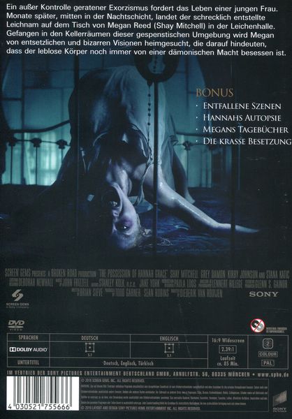 Produktbild: The Possession of Hannah Grace