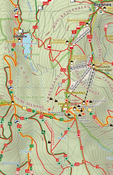 Produktbild: Rund um Zwiesel, Gro&szlig;er Arber, Wander - Radkarte 1 : 25 000