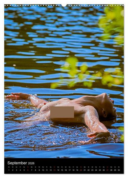 Produktbild: Akt am See (hochwertiger Premium Wandkalender 2026 DIN A2 hoch), Kunstdruck in Hochglanz