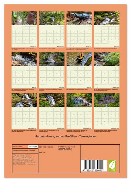 Produktbild: Harzwanderung zu den Ilsef&auml;llen - Terminplaner (Wandkalender 2026 DIN A4 hoch), CALVENDO Monatskalender