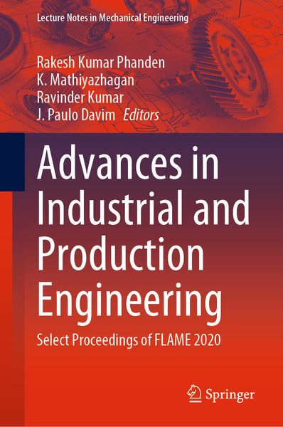 Produktbild: Advances in Industrial and Production Engineering