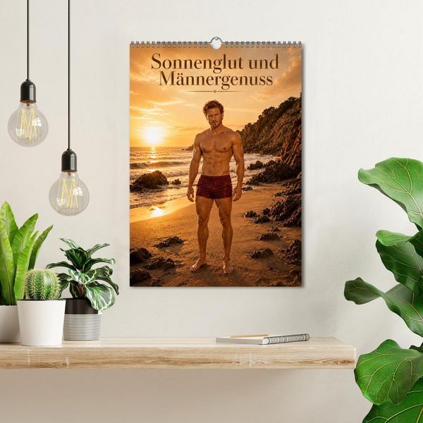 Produktbild: Sonnenglut und Männergenuss (Wandkalender 2027 DIN A3 hoch), CALVENDO Monatskalender