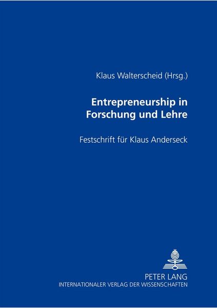Produktbild: Entrepreneurship in Forschung und Lehre