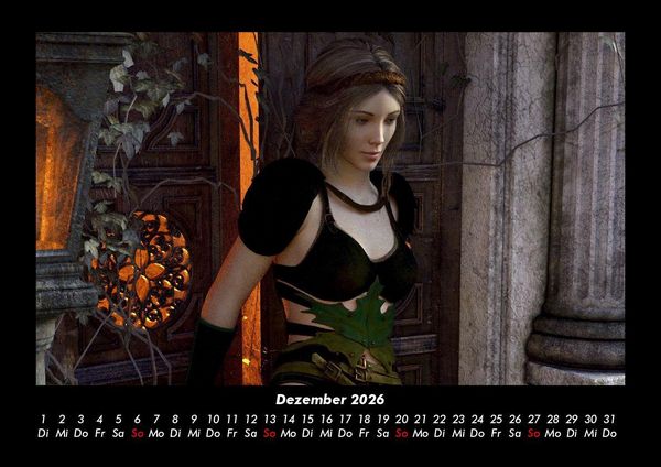 Produktbild: Mit Fantasy durch's Jahr 2026 Fotokalender DIN A3