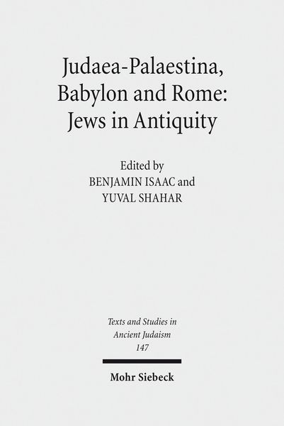 Produktbild: Judaea-Palaestina, Babylon and Rome: Jews in Antiquity