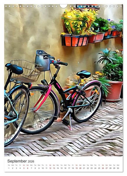 Produktbild: A Year Of Bicycles (Wall Calendar 2026 DIN A3 portrait), CALVENDO 12 Month Wall Calendar