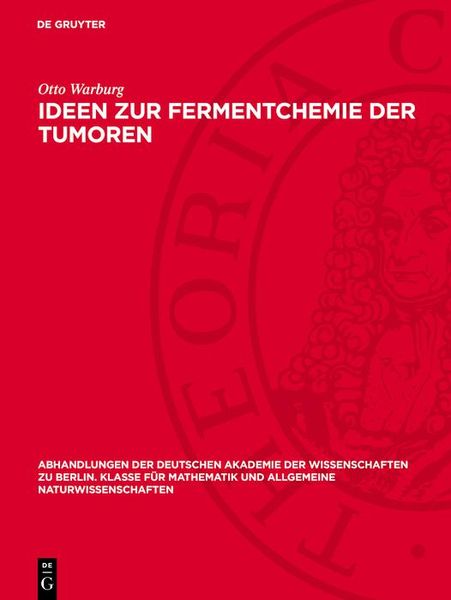 Produktbild: Ideen zur Fermentchemie der Tumoren