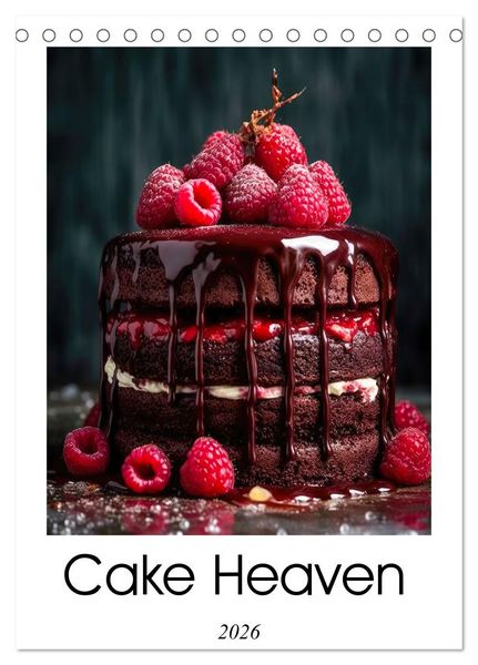 Cake Heaven (Desk Calendar 2026 DIN A5 portrait), CALVENDO 12 Month DeskCalendar