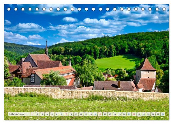 Produktbild: Rund um T&uuml;bingen und Sch&ouml;nbuch (Tischkalender 2026 DIN A5 quer), CALVENDO Monatskalender