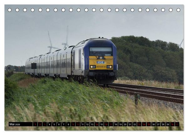 Produktbild: Die Marschbahn (Tischkalender 2026 DIN A5 quer), CALVENDO Monatskalender