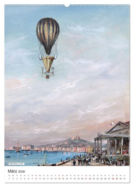 Produktbild: Ballonfahren Kalender (hochwertiger Premium Wandkalender 2026 DIN A2 hoch), Kunstdruck in Hochglanz