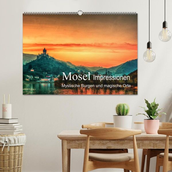 Produktbild: Mosel Impressionen Mystische Burgen und magische Orte (Wandkalender 2026 DIN A2 quer), CALVENDO Monatskalender