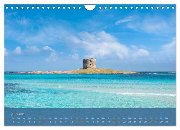 Produktbild: Sardaigne - L'&acirc;me sauvage de la M&eacute;diterran&eacute;e (Calendrier mural 2026 DIN A4 vertical), CALVENDO calendrier mensuel