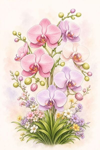 Produktbild: Blumen Malbuch f&uuml;r Erwachsene mit 50 sch&ouml;nen Ausmalmotiven