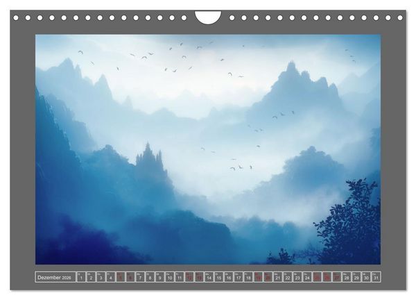 Produktbild: Tr&auml;umereien in Blau (Wandkalender 2026 DIN A4 quer), CALVENDO Monatskalender