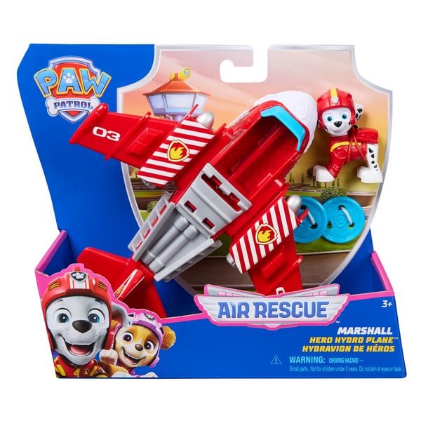 Produktbild: PAW Patrol Air Rescue - Marshalls Feuerwehrflugzeug mit Geschoss-Abwurf und Marshall Spielfigur (Basis Fahrzeug)&nbsp;