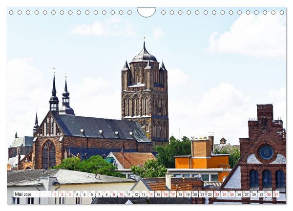 Produktbild: Stralsund, die wundersch&ouml;ne Hansestadt am Strelasund (Wandkalender 2026 DIN A4 quer), CALVENDO Monatskalender