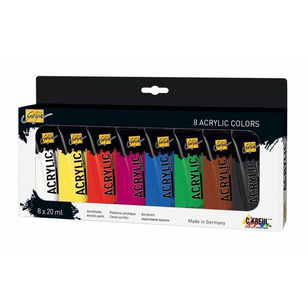 KREUL SOLO GOYA Acrylic 20 ml Tuben 8er Set