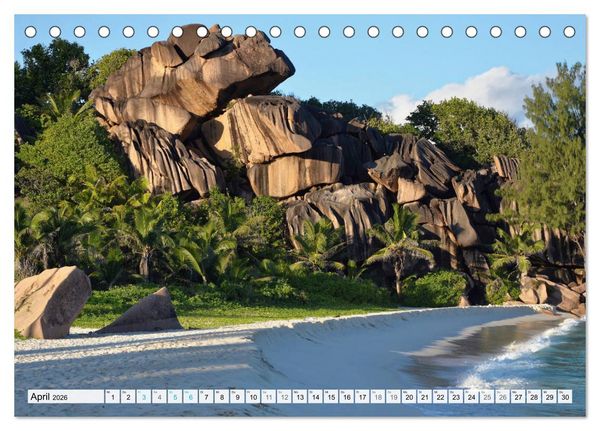 Produktbild: Seychellen - Paradies im Indischen Ozean (Tischkalender 2026 DIN A5 quer), CALVENDO Monatskalender